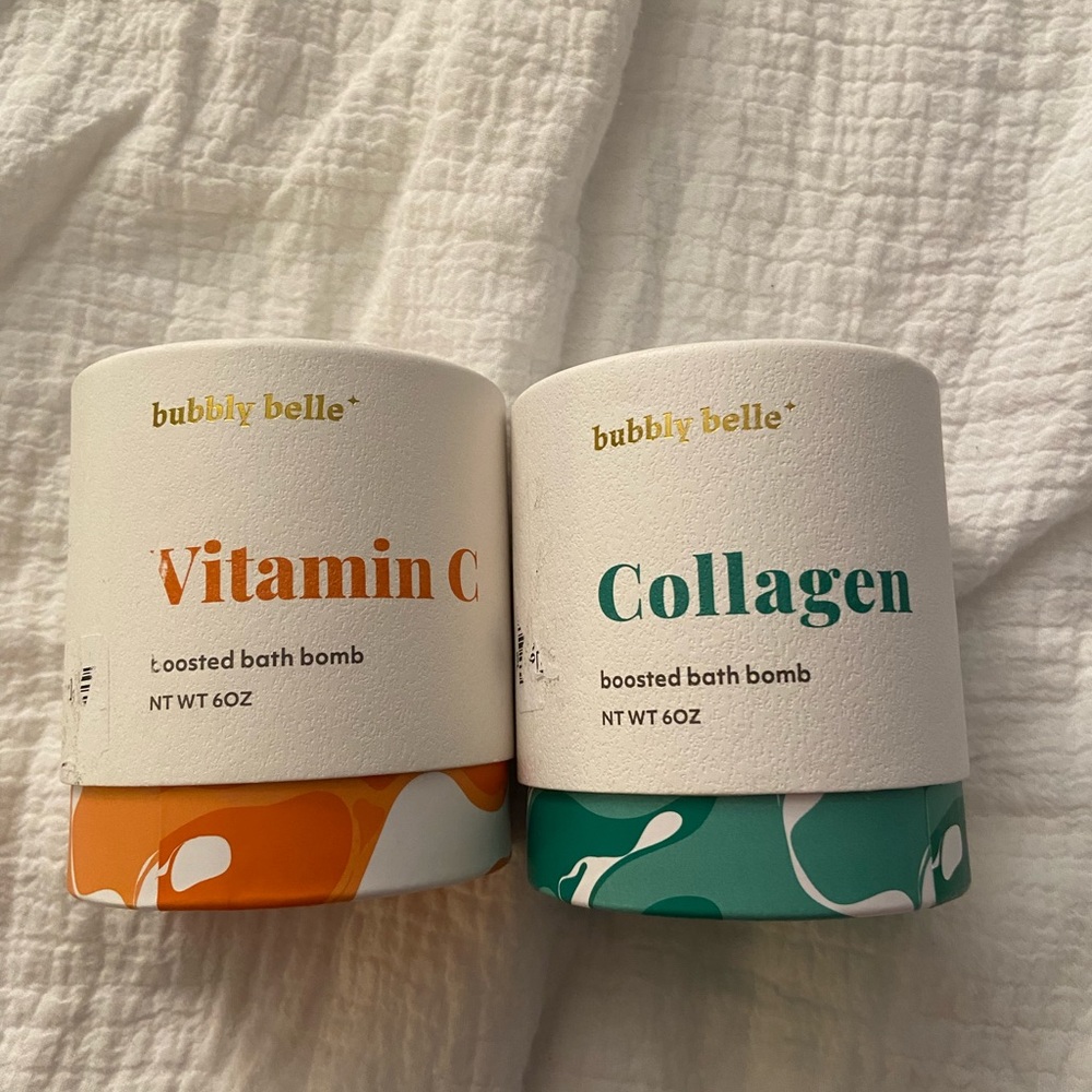 vitamin c and collagen bath bombs